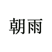 朝雨